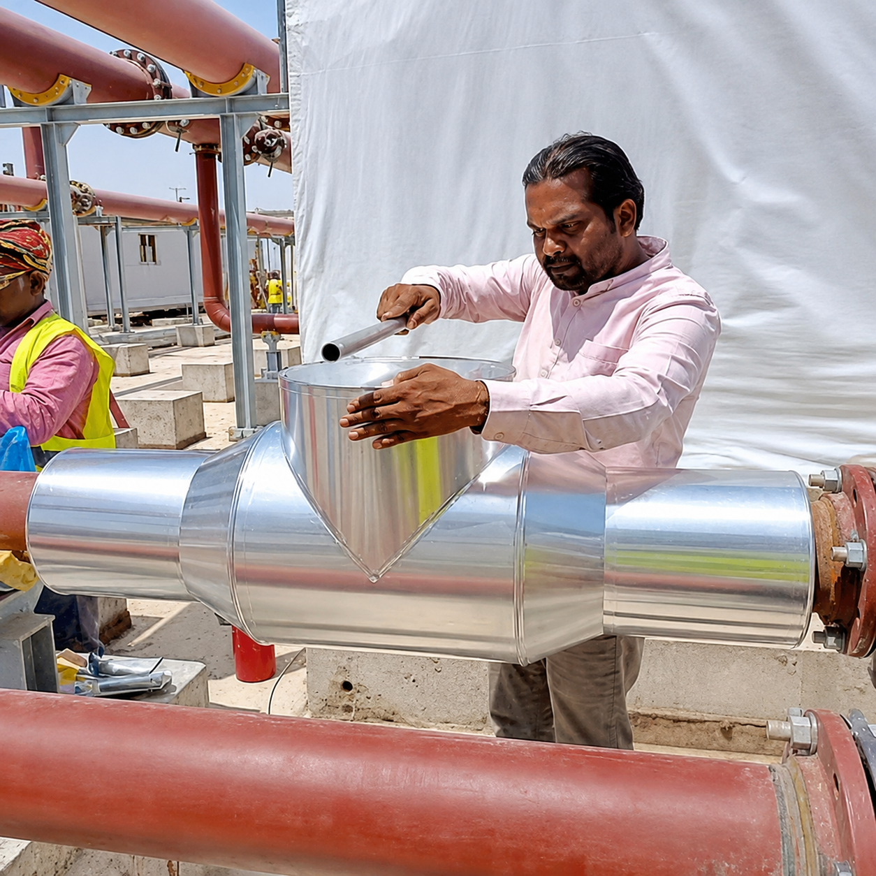 Air Duct & Chilled Water Pipes Installation